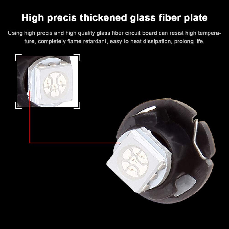 cciyu 6 Pack White T4.7 Neo Wedge 5050 Led for A/C Bulbs Lamp Light Fits For 2001-2012 For Dodge Ram 1500 Van Intrepid Dakota Caravan Grand Caravan Ram 5500 4500 3500 Van 3500