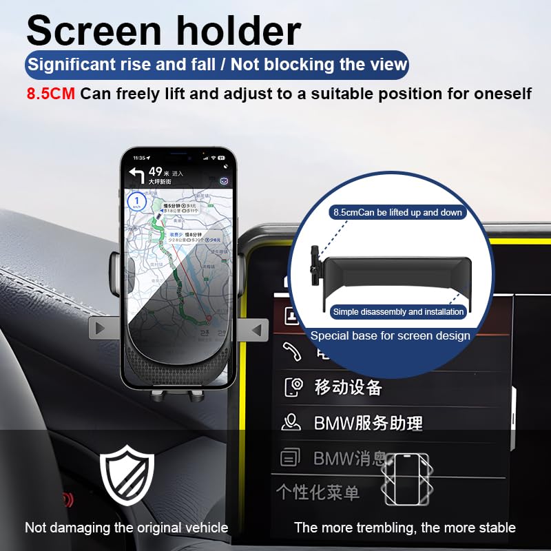 Car Phone Holder for Toyota Corolla 2020-2025 | Auto Accessories Auto Lock Hands Free Cell Phone Mount Car fits for iPhone & All Smartphones For Corolla 2020-2023