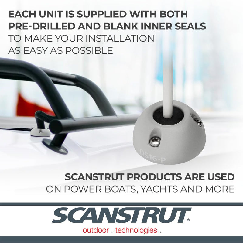 Scanstrut DS16-P Mini Cable Seal for Connectors to 0.63" and Cables 0.08"-0.35" - Plastic