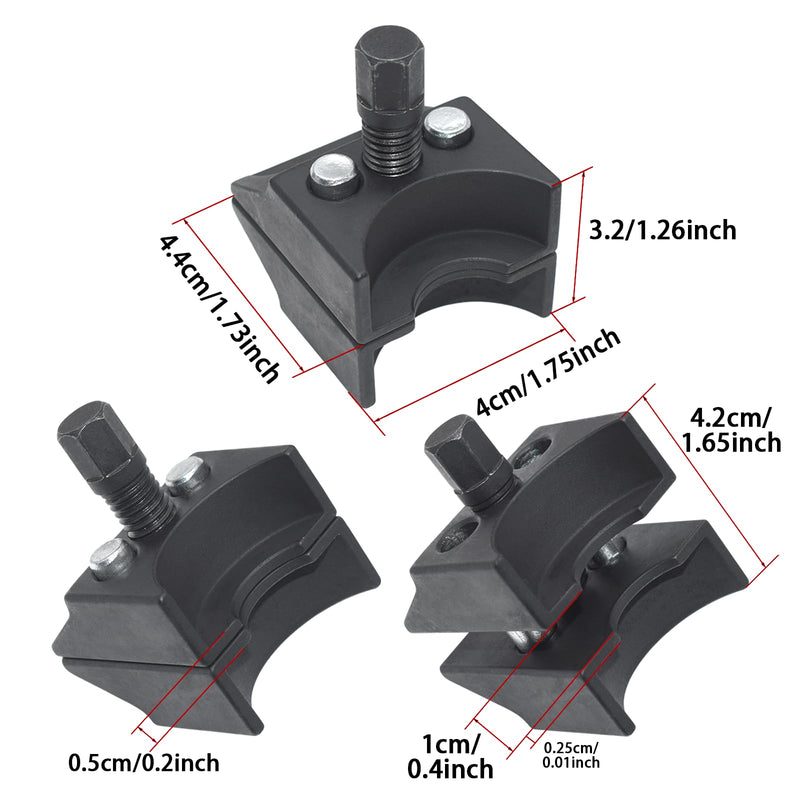 Universal Suspension Strut Split Hub Steering Knuckle Spreader Tool, Compatible with VW Audi BMW Ford Peugeot Citroën, Car Suspension Split Hub Steering Knuckle Spreader Black