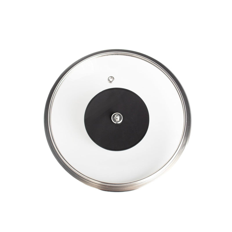 LIVWELL DiamondClad 8-Inch Tempered Glass Lid with Stay-Cool Handle | Compatible with Hybrid Sauté Pan & Frying Pan | PFOA & PFAS-Free | Dishwasher Safe