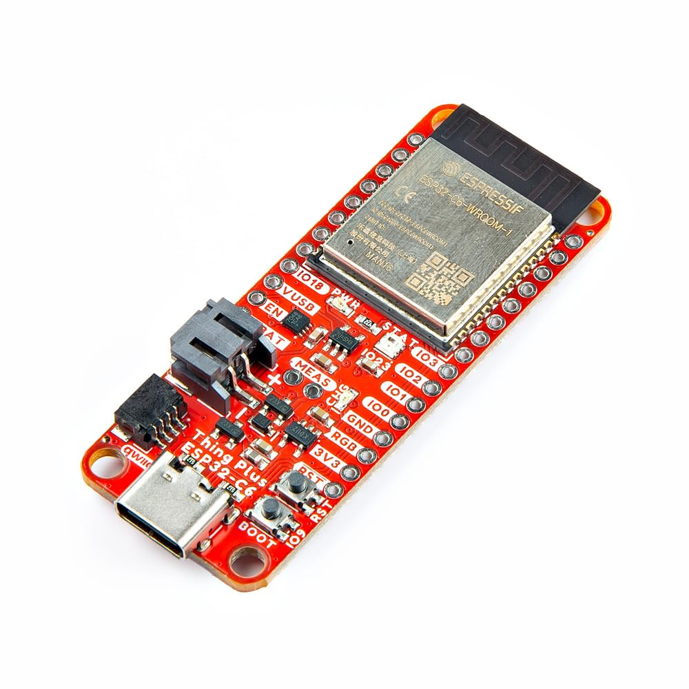 SparkFun Thing Plus - ESP32-C6, ESP32-C6 WROOM-1-N16 module with wireless capabilities and a single core Microprocessor, USB-C and SD, Dimensions: 2.55" x 0.9"