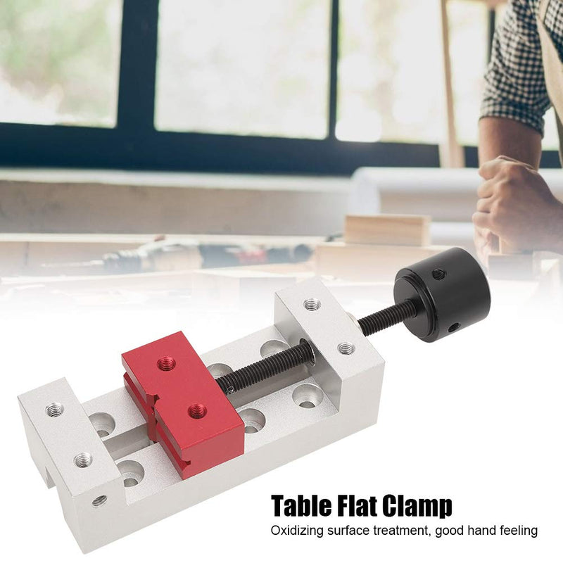 Drill Press Vise, Universal Aluminum Mini Flat Clamp Bench Table Vice Fixing Tool for DIY Craft Carving Tool Watch Repairing