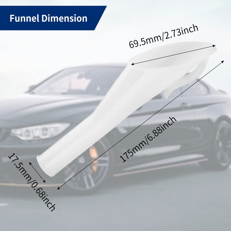 Fuel Filler Funnel for Ford Focus F150 Mercury Lincoln, Replacement Part# 8U5Z-17B068-B 8U5A-17B068-AD Ford Fuel Tank Filler Tube Neck Sleeve 1 PCS