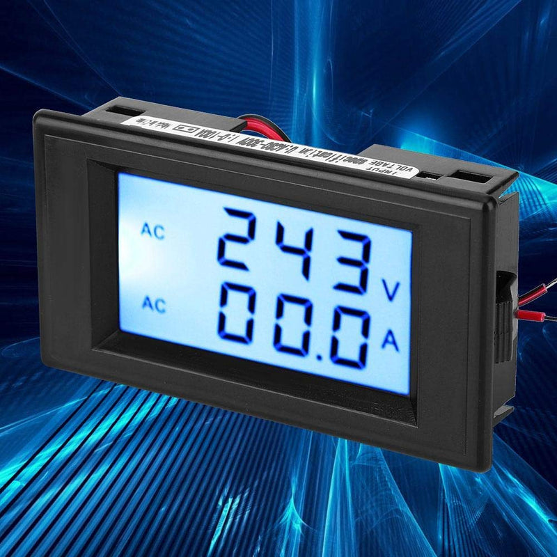 D85 Digital Meter, LED Digital Voltmeter Ammeter, D85-2042A LCD Display Digital Current Voltage Power Energy Meter Multimeter Ammeter Voltmeter with 100A Current Shunt