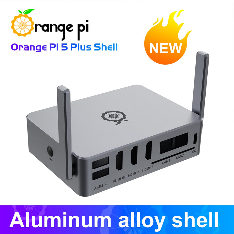 Orange Pi 5 Plus Metal Protective Case, Only Compatible with Orange Pi 5 Plus Single Board Computer