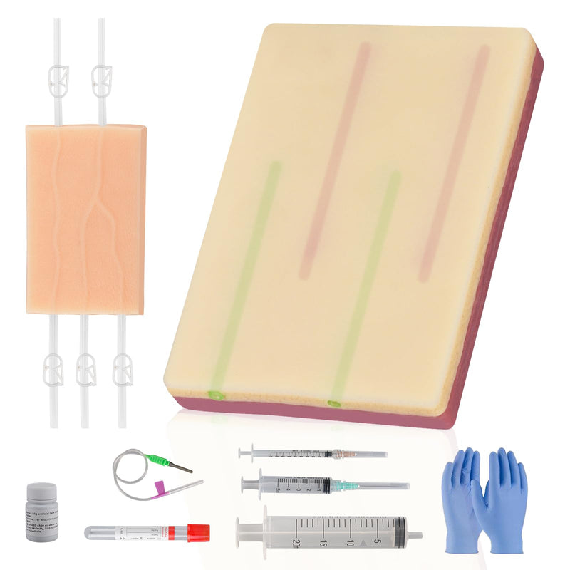 Ultrassist IV Injection Practice Kit, Venipuncture & IV Insertion Training Set, Phlebotomy Practice Simulator for Nursing Students Educational Use Only