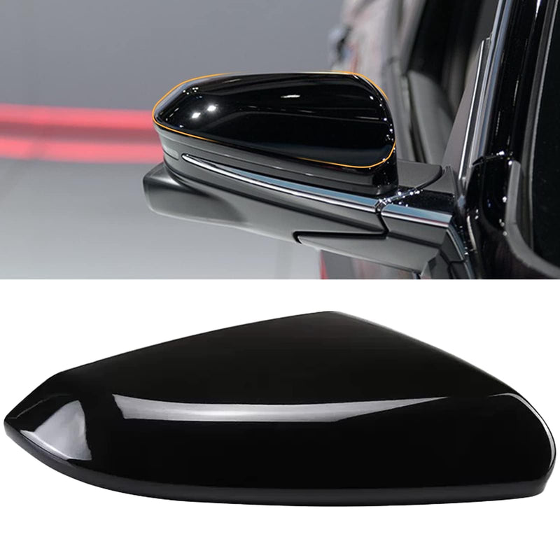 Moonlinks Compatible with 2016-2021 Honda Civic Passenger Side Mirror Cover,Glossy Black for 10th Gen Civic,2019-2022 Insight,RH Side Door Rearview Mirror Cap Trim(1PC) 10th-Right Black