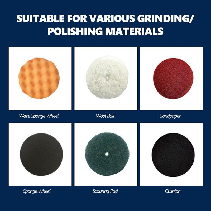 WALFRONT Pneumatic Sander Sander 10000 RPM Air Orbit Finishing Sanding Tool for Wood Sanding Car Waxing Metal 0.6-0.8Mpa