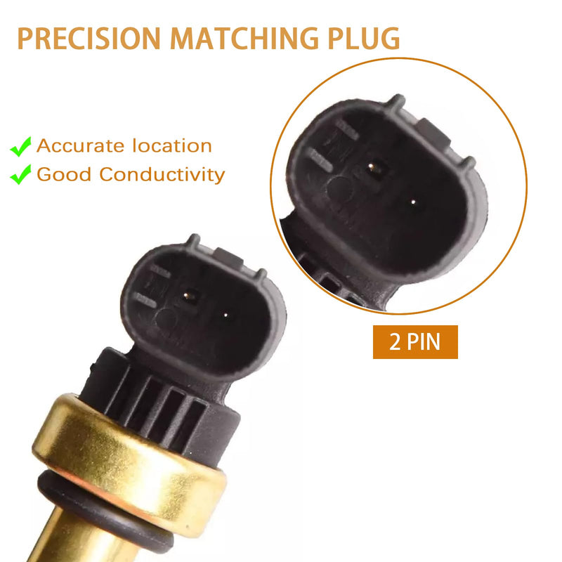 Engine Coolant Temperature Sensor Compatible with Cruze ELR Encore Malibu Trax Volt Sonic Astra ATS 08 09 11 12 13 14 15 16 17 18 19 L4 V6 1.4L 1.6L 1.8L 2.0L 2.4L Replaces 213-4688 55591401 SU13821