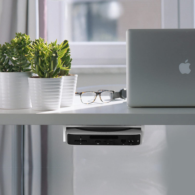 Hosanwell Mac mini Mount | Custom Mount for The Mac mini, VESA Compatible, Wall Mount, Under Desk, Multiple Installation Ways US