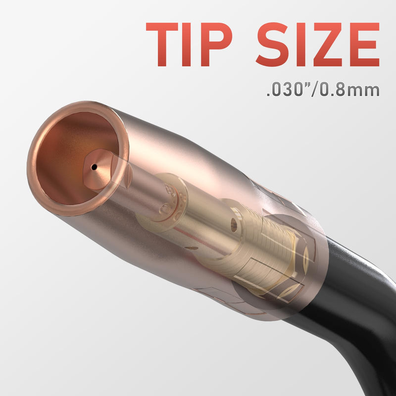 YESWELDER MIG Welding Torch, Suitable for FLUX-135PRO Welder, Replacement Gasless Welding Gun