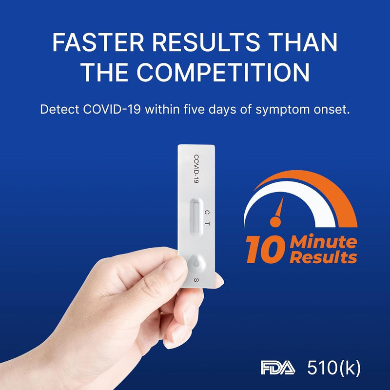 CorDx TyFast at-Home COVID-19 Antigen Rapid Test Kit, Easy, Accurate, Fast Results in 10 Minutes. (20-Pack) 20