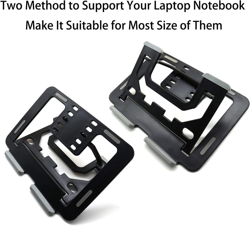 Laptop Stand Holder Computer Notebook Support Riser Adjustable Non Slip Laptop Base Bracket Ergonomic Foldable Desk Mount for Dell HP MacBook Air Pro Lenovo Chromebook
