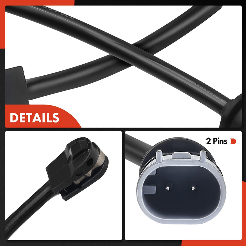 A-Premium Front and Rear Disc Brake Pad Wear Sensors Compatible with BMW 528i, 535d, 535i, 550i, 640i, 650i, 528i/535d/535i/550i/640i/650i xDrive, Alpina B6 xDrive Gran Coupe, ActiveHybrid 5, 2-PC Set