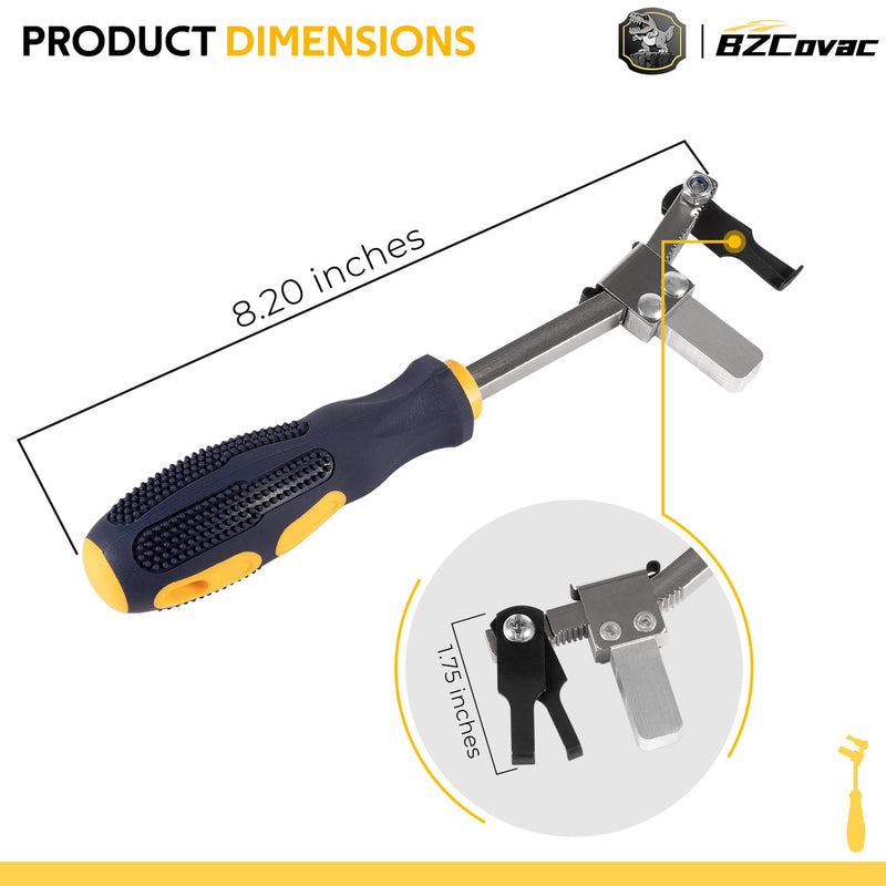 Shaft Type Seal Puller, Universal Seal Removal Tool for Camshaft and Crankshaft Seals with Adjustable Locking Fulcrum