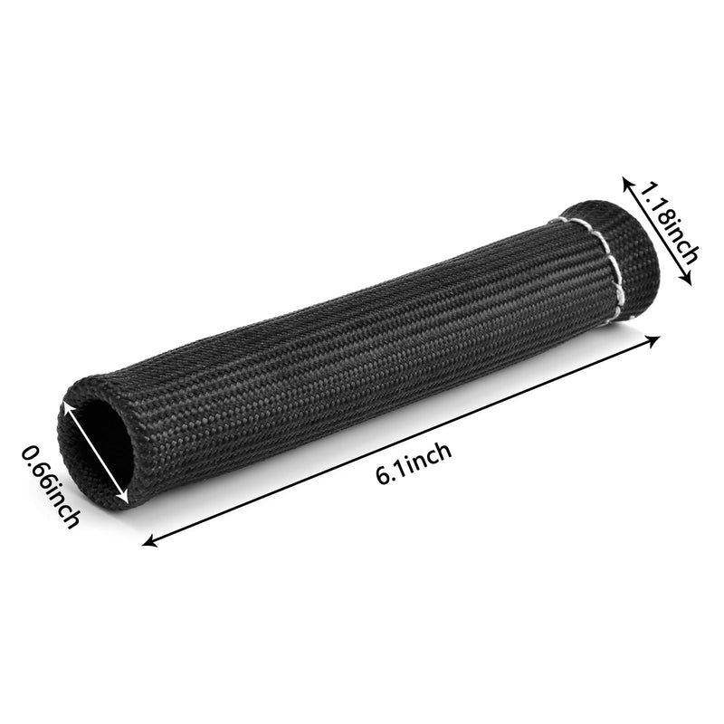 Spark Plug Wire Boots Heat Shield Protector Sleeve Covers for Chevy GMC SBC 350/ BBC 454/ LS1/ LS2 V8 Engines (Black) 8Pcs Black