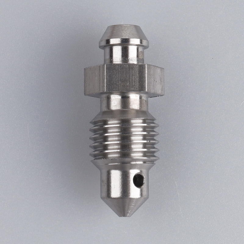 -4 AN Stainless Steel Bleeder Bleed Nipples Screw 7/16 x 20 Thread Brake Caliper Clutch Fitting 4AN