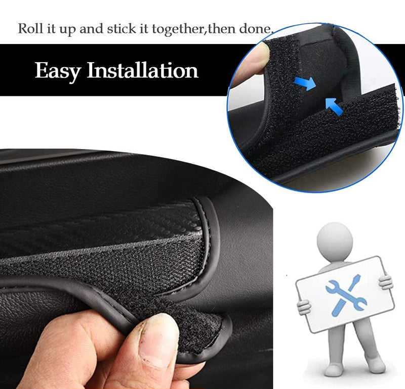 Car Grab Handle Cover,Soft Car Handle Protector,Car Grip Gloves, PU Leather Material,Interior Accessories for Most Cars,2Pcs Black Stitches