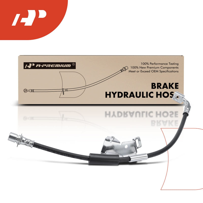 A-Premium Front Driver Brake Hydraulic Hose Compatible with Chevy, GMC and Cadillac Models - Silverado 1500, Sierra 1500, Tahoe, Yukon(XL), Suburban, Escalade, Avalanche, Escalade ESV, Escalade EXT