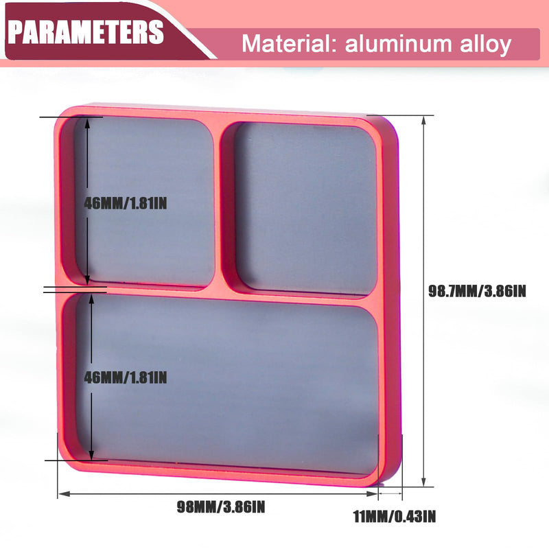 Magnetic Electronic Repair Screws and Parts Organizer Parts Tray Small Parts and Screws Holder for Organization Magnet Tool Tray Parts Holder for Screws, Sockets, Bolts, Pins, RC Car Boat Plane Phones Red