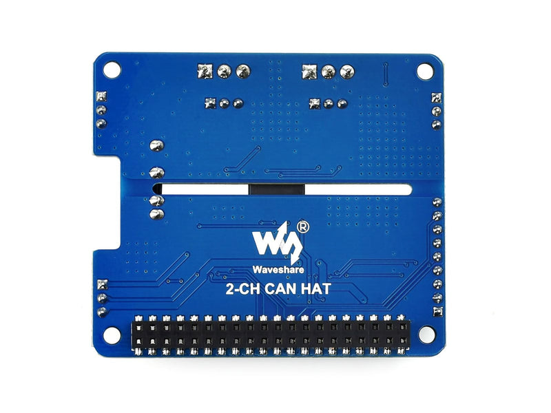 2 Channel CAN HAT Isolated CAN Bus Expansion Board for Raspberry Pi/STM32/Arduino with MCP2515 + SN65HVD230 Dual Chips Solution