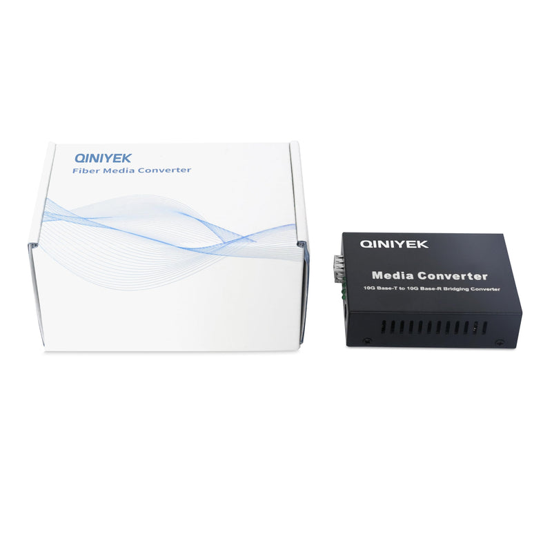 10G Multi-Gigabit SFP Media Converter, 2 Port 10G Ethernet Media Converter,1x 100M/1G/2.5G/5G/10GBase-T RJ45 to 1x 10GBase-X SFP+ Slot NDAA & TAA Compliant, Power Adapter and Manual Included
