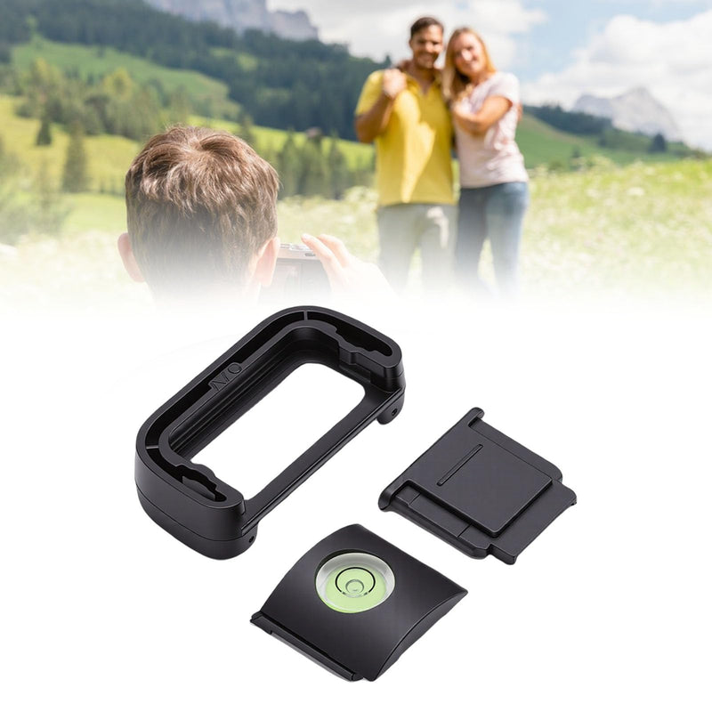 Generic Eyecup Viewfinder, Hot Shoe Cover Protector and Bubble Level for A7C Camera, with Soft Silicone Eyepiece to Block and Protect Flash Interface