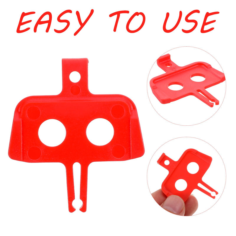 8PCS Bike Brake Pads, Bicycle Disc Brake Pad Spacer, Bicycle Hydraulic Disc Brakes Pad Spreader Bike Accessories Cycling Repair Tools for Mountain, Road Bikes (Orange)