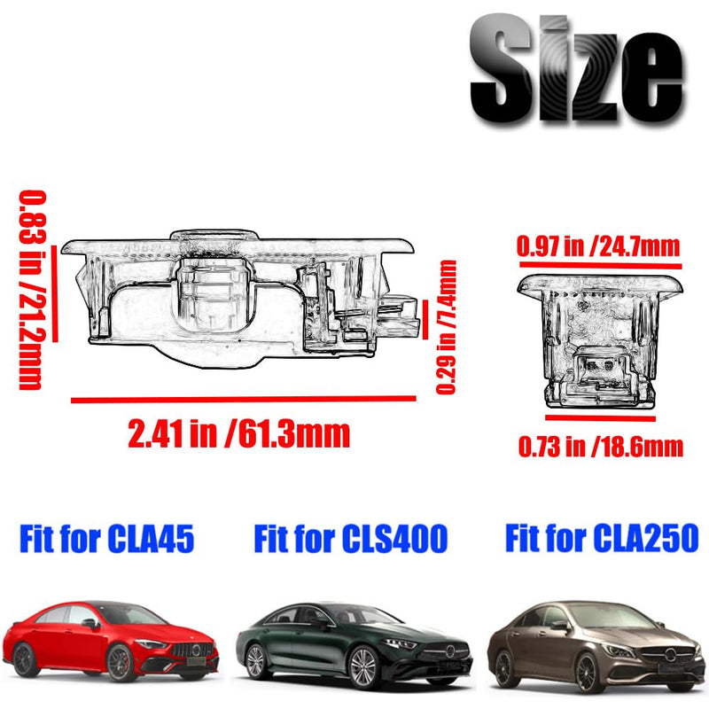 Kucehiup Car Led Door Logo Light Ground Courtesy Door Light Projector 4Pcs Compatible with CLA45 CLA250 E200 E400 C200 Coupe CLS45 CLS300 CLS350 CLS400 (CLA/CLS/C/E Coupe) CLA/CLS/C/E Coupe