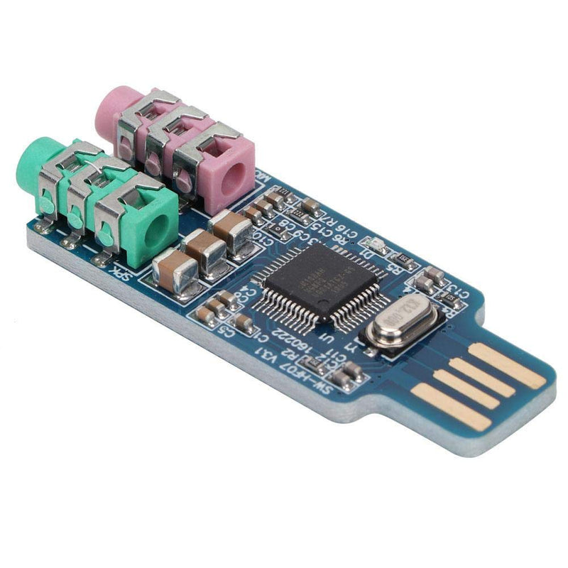 YWBL-WH External USB Audio Card Driver USB Sound Card External Audio CM108 for Computer Laptop WIN2000,WINXP,