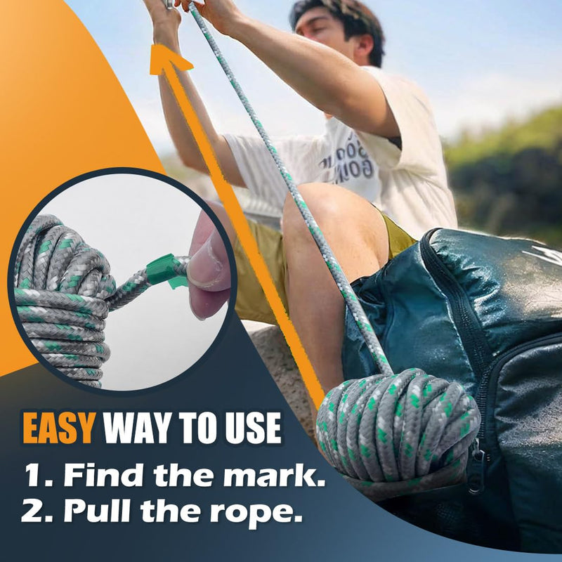 SMART&CASUAL 100 ft 1/4" Polyester Rope (Comparable to Nylon Rope) Poly Strong Utility Cord for Clothes Line Flag Pole Camping Crafting (White) White 1/4" x 100'