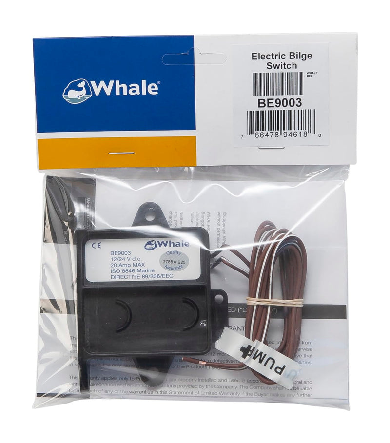 Whale Electric Field Sensor Switch, 12V or 24V, Suitable for Up to 20 Amps, BE9003