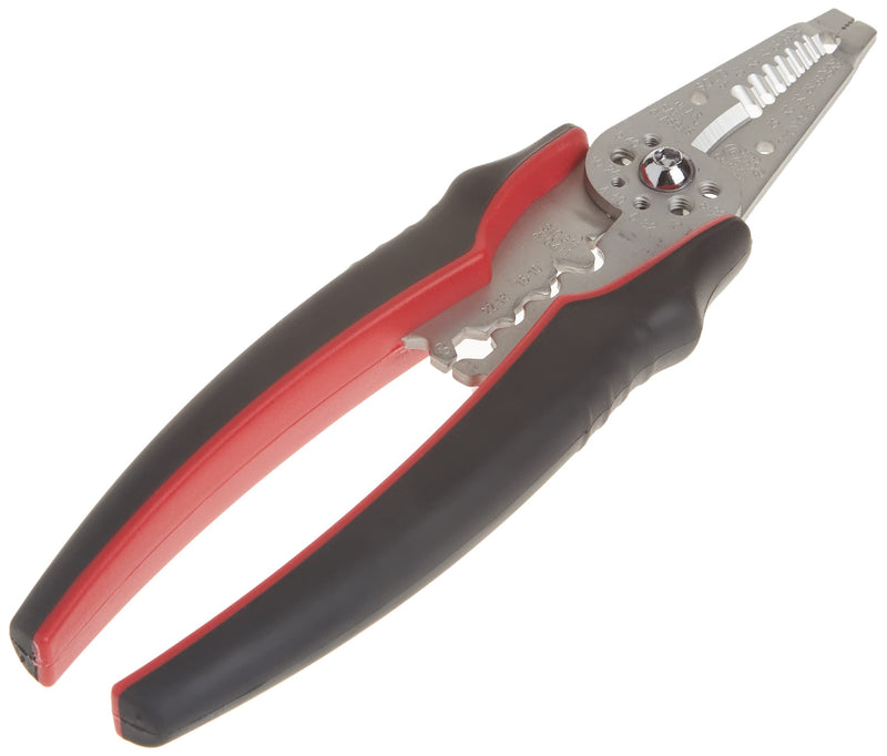 Gardner Bender GESP-70 Professional Grade ArmorEdge 3-in-1 Wire Stripper/Crimper/Cutter, Stainless Steel, 22-10 AWG , Black Stripper & Crimper - Symmetric