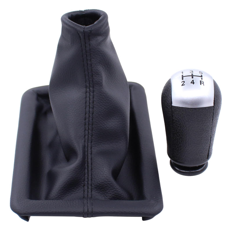 MOTOKU Manual Transmission Shifter Boot Cover and 5 Speed Gear Shift Knob for Ford Mustang 2005-2009