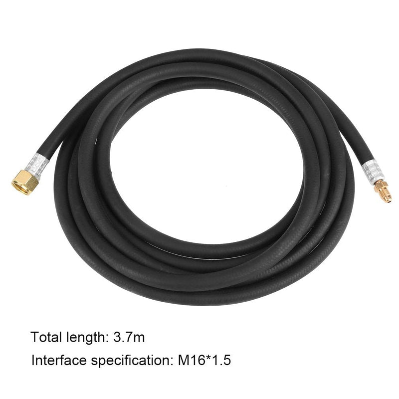 Power Cable Hose Air Cooled Welding Torch 3.7M (12ft) 16x1.5mm Welding Torch Hose for WP17 Welding Torch