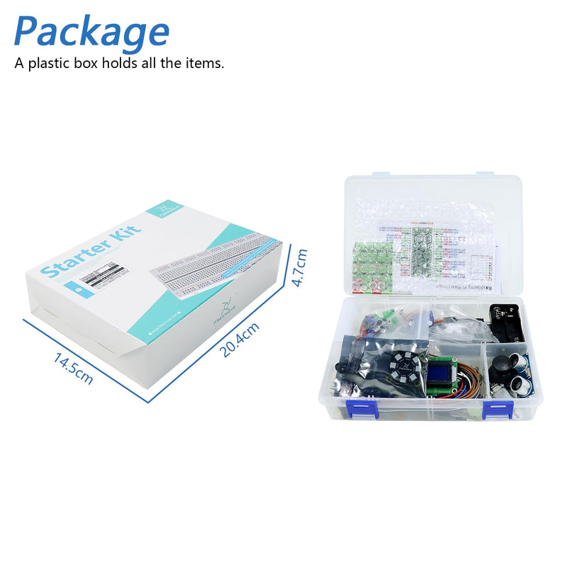 Freenove Super Starter Kit for Raspberry Pi Pico W (Included), Dual-core Arm Cortex-M0+ Microcontroller, 588-Page Detailed Tutorial, 177 Items, 94 Projects, Python C Java Code with Raspberry Pi Pico W