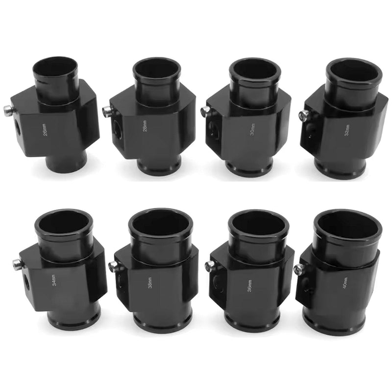 Temperature Gauge Radiator Sensor Adapter with Hose Clamps for Water Temp Joint Pipe (26mm) 26 mm