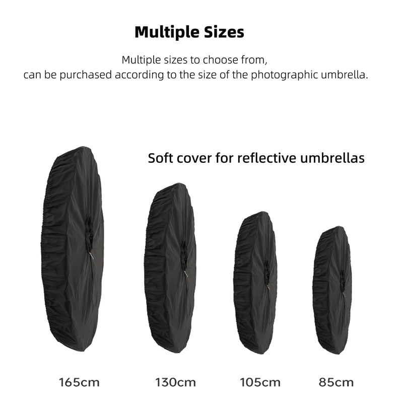 Godox DPU-165BS 165cm 65" Photography Umbrella Diffuser Soft Cloth (Umbrella not Included) Compatible with 65" Photo Umbrella Photo Studio Flash Speed Light （Black/Silver） 65inch/165cm Black/Silver