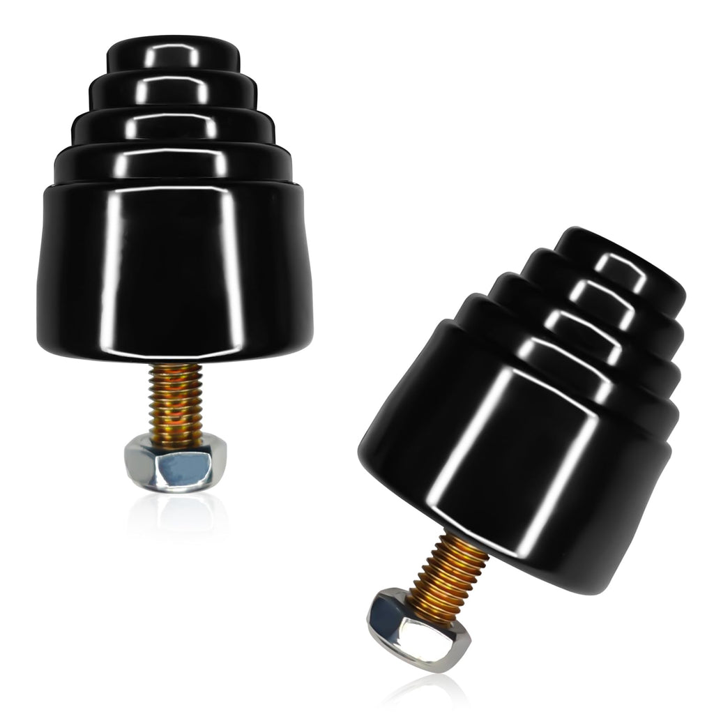 2PCS Rear Bump Stops, Suspension Bump Stopper Air Shocks for Cars Shock Absorbers All Purpose Bump Stop for Shock Absorption and Cushioning Absorbers for Cars Trucks Vans Off-Road Vehicles Black