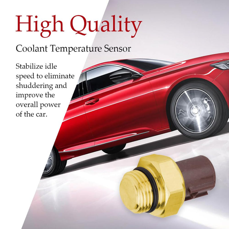 Radiator Coolant Fan Switch, Switch coolant Temperature Sensor, Water Temperature Sensor Compatible with Honda Acura CL Integra RSX TL, Civic CR-V Odyssey, Replace OEM #37760-P00-003