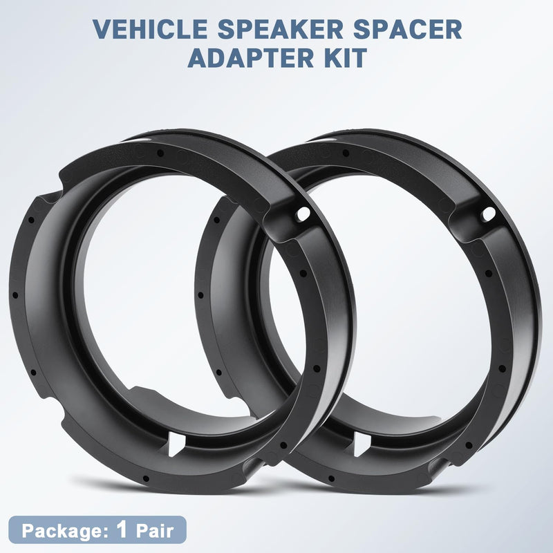 6.5 Door Speaker Adapter Install Kit for Volkswagen | Solid Speaker Ring Spacer Water-proof Mount Bracket Compatible with Volkswagen Passat Jetta Golf Beetle GTI Touareg 1999-2017