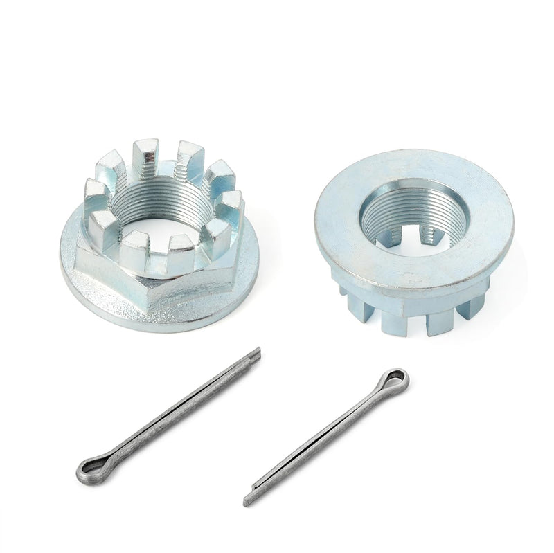 2Pcs Rear Axle Castle Nuts 20mm & Pins For HONDA Foreman Rancher Recon TRX 250 350 400 420 450 500 Rincon 650 680 Pioneer 500 700 1000 90304-HM7-A10