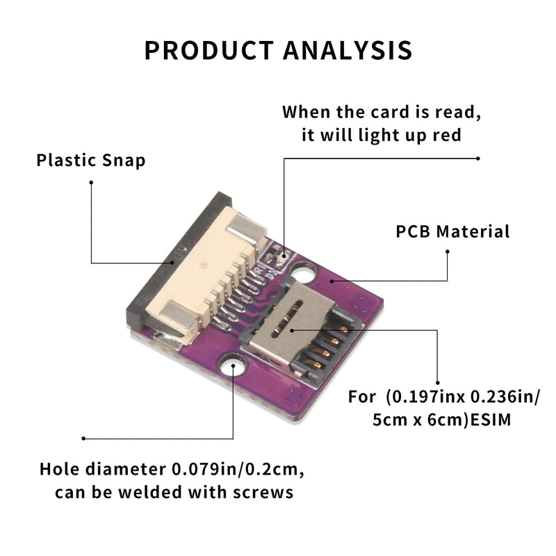ESIM to Nano SIM Card Extension Cable ESIM Card Adapter Conversion Board ESIM Experimental Test