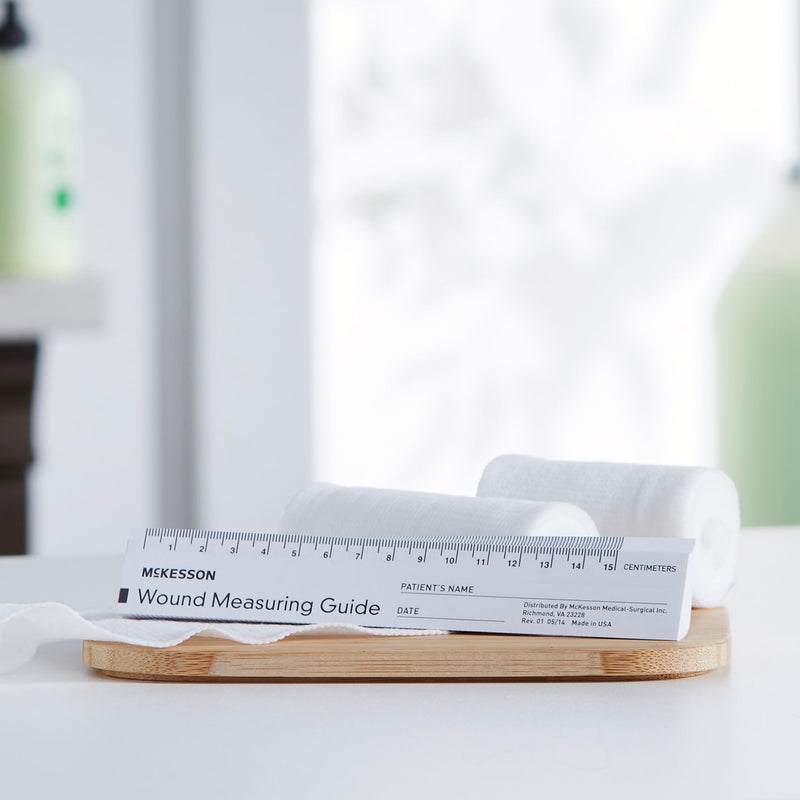 McKesson Wound Measuring Guide Ruler, Non-Sterile, Paper, 6 in, 50 Count, 12 Packs, 600 Total