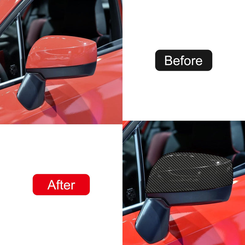 HIGH FLYING Car Exterior Rear View Side Mirror Cap Cover ABS for Subaru WRX STI 2015-2021 (Without Turn Signal Lights) Review Mirror Cap without Turn Signal Lights