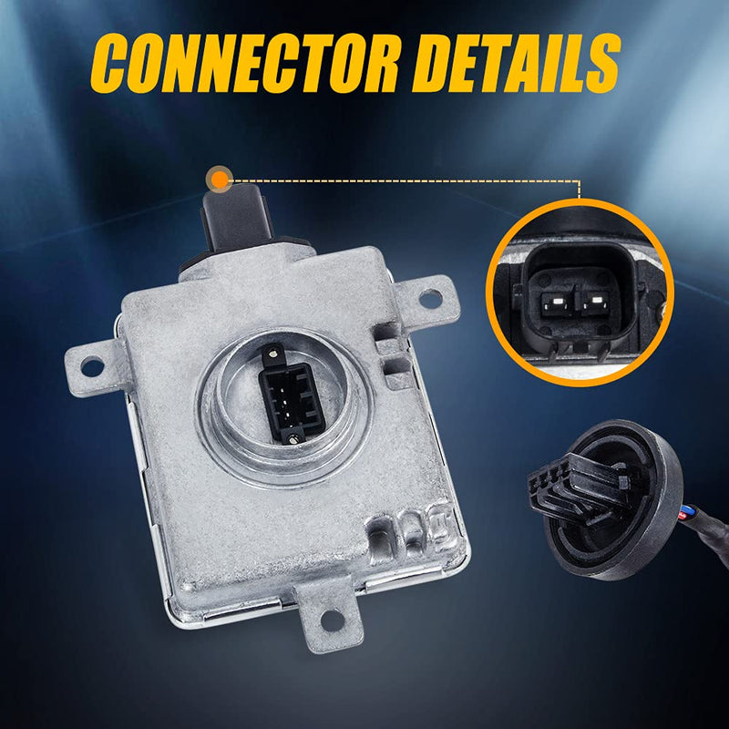 RANSOTO W3T19371 Xenon HID Headlight Ballast Compatible with Acura TL TSX ZDX MDX RDX ILX Honda Accord Odyssey Mazda 3 5 CX-5 Mitsubishi Lancer with Igniter D2S Bulb Replaces W3T16271 W3T15671