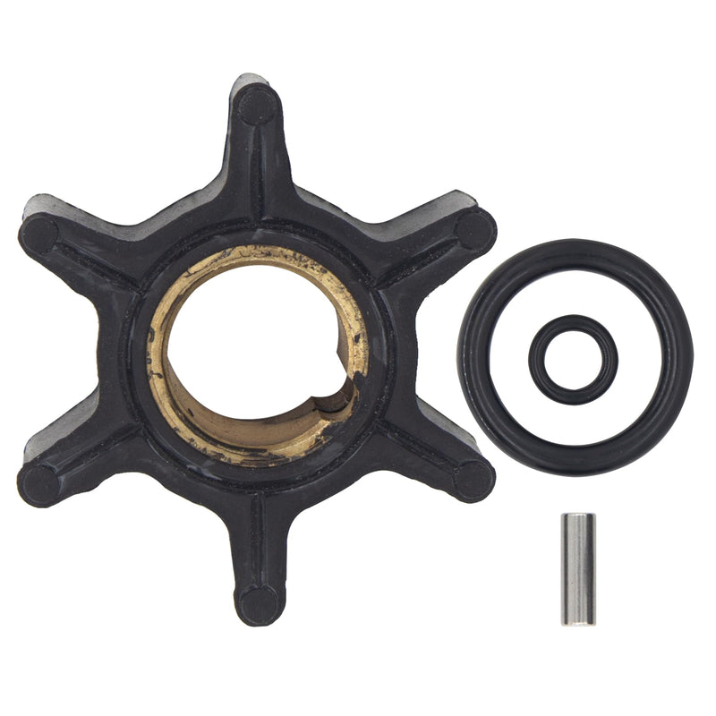 QuickMarine 0386084 Outboard Water Pump Impeller with Key and O-Ring for Johnson Evinrude Marine 8-15 HP Motors Replacement 386084 Sierra 18-3050