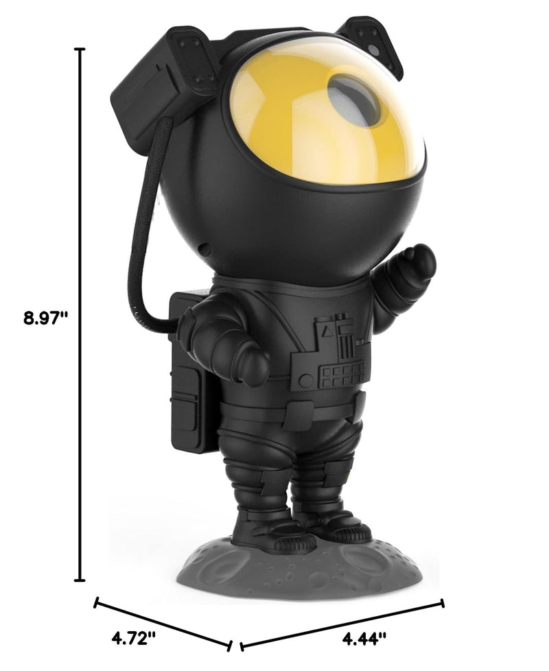 Astronaut Galaxy Projector Night Light, Star Projector Galaxy Night Light, Starry Nebula Ceiling Projection Lamp with Remote Control Timer and 360°Adjustable, Kids Adults Room Game Room Decor Projector-Black