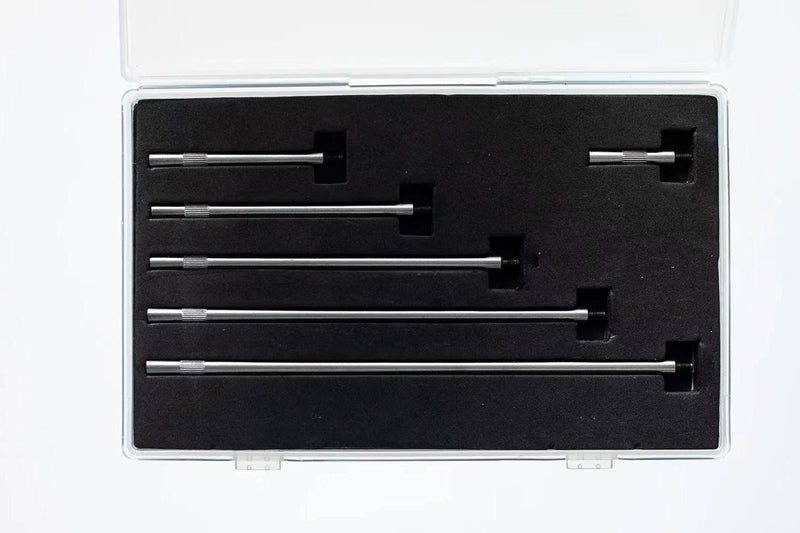 Dial & Electronic Indicator Extension Stem Rod Set 6 Piece 1", 2", 3", 4", 5", 6" Combine to 0-21" Include Plastic Case (Pack of 2) 1"-6" (Pack of 2)